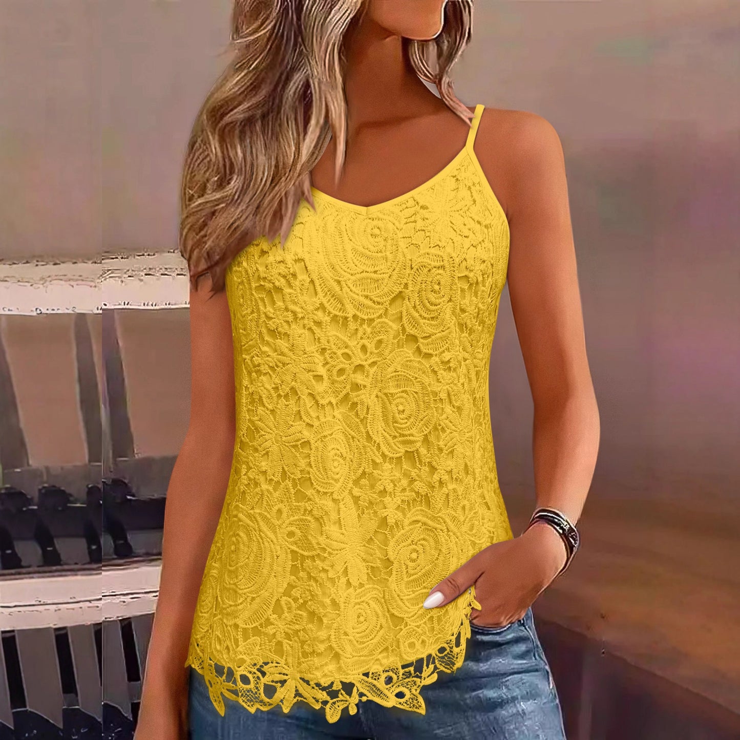 Fashion Temperament Women's Tops With Narrow Straps
