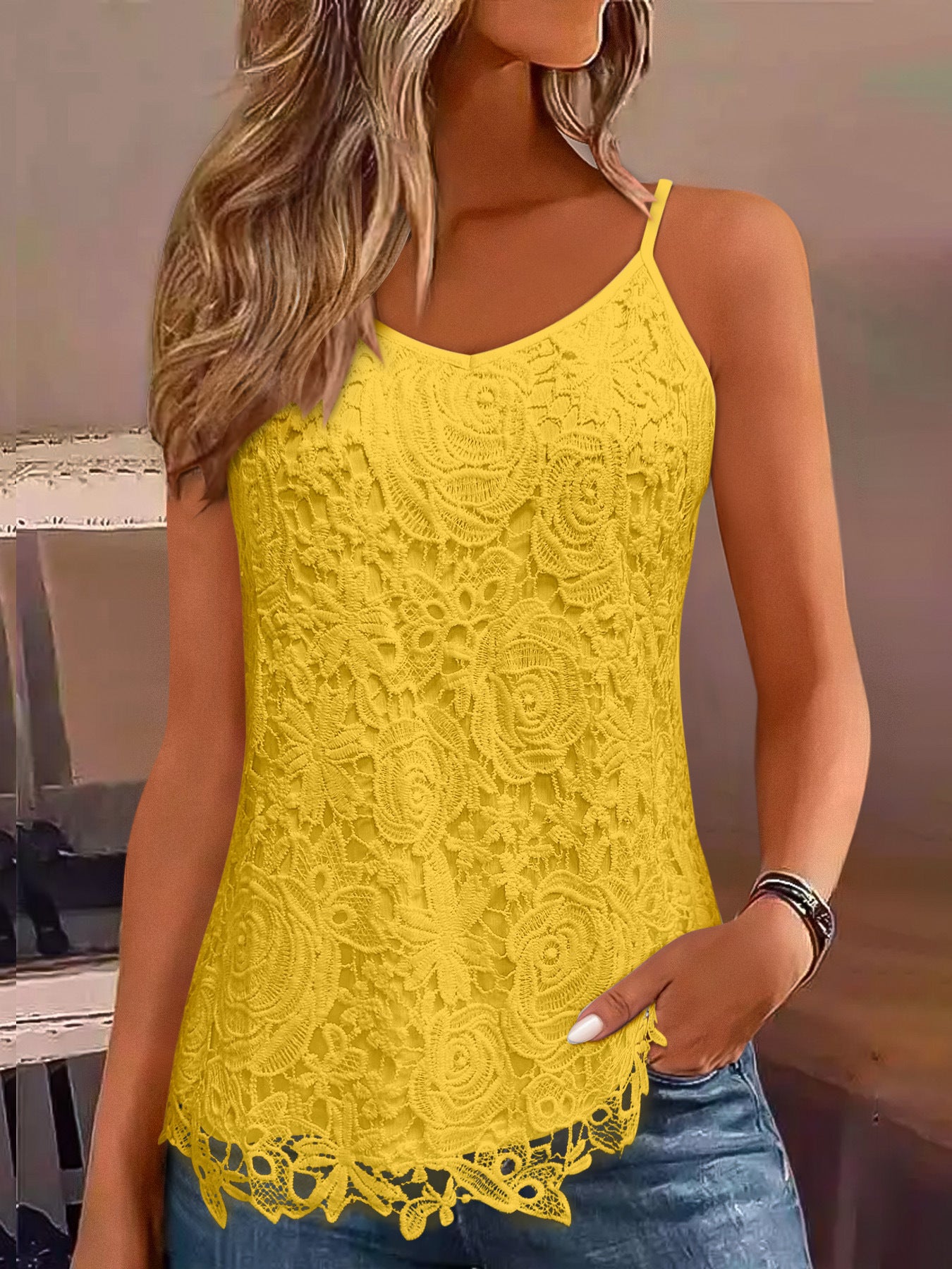 Fashion Temperament Women's Tops With Narrow Straps